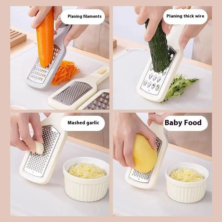 3 In 1 Cheese Grater Portable Handheld Stainless Steel Vegetable Grater Kitchen Tools Efficient Food Graters Home Kitchen Gadgets Online Shopping
