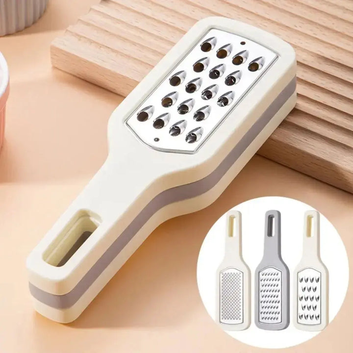 3 In 1 Cheese Grater Portable Handheld Stainless Steel Vegetable Grater Kitchen Tools Efficient Food Graters Home Kitchen Gadgets Online Shopping
