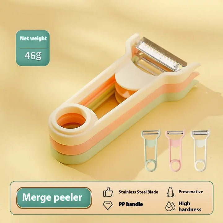 3 In 1 Cheese Grater Portable Handheld Stainless Steel Vegetable Grater Kitchen Tools Efficient Food Graters Home Kitchen Gadgets Online Shopping