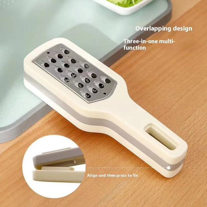 3 In 1 Cheese Grater Portable Handheld Stainless Steel Vegetable Grater Kitchen Tools Efficient Food Graters Home Kitchen Gadgets Online Shopping
