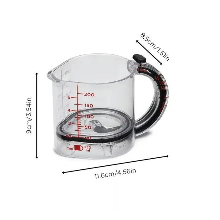 4-In-1 Adjustable Measuring Cup Multi-Functional Measuring Cup With Scraper-Style Seal Base Measuring's Cube Cups For Cooking Online Shopping