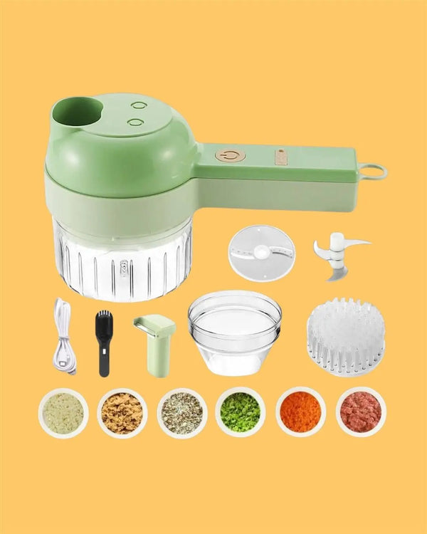 4 in 1 Portable Electric Vegetable Cutter Set yxrqxm-xb
