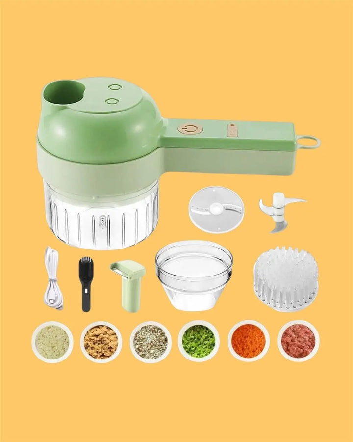 4 in 1 Portable Electric Vegetable Cutter Set yxrqxm-xb