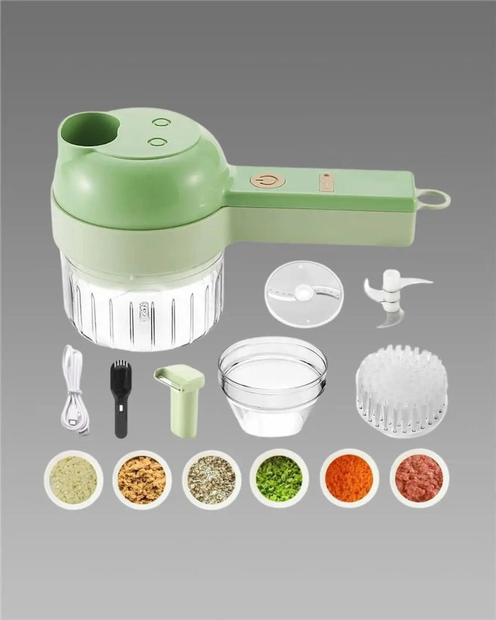4 in 1 Portable Electric Vegetable Cutter Set yxrqxm-xb