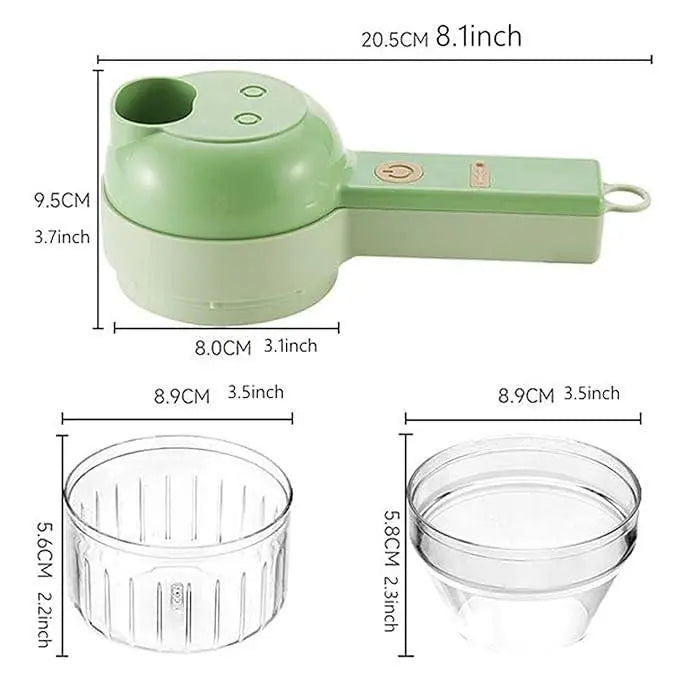 4 in 1 Portable Electric Vegetable Cutter Set yxrqxm-xb