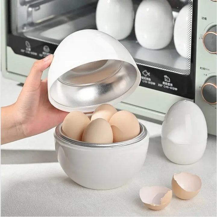 Capacity For 4 Eggs Microwave  Boiler Cooker Easy Quick 5 Minutes Hard Or Soft Boiled Kitchen Cooking Tools Kitchen Gadgets Online Shopping