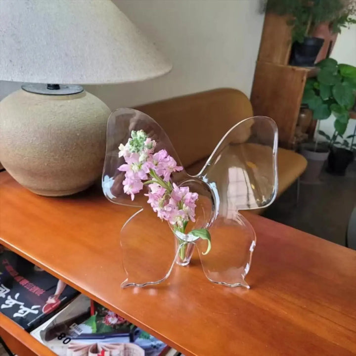 Clear Butterfly Frame Vase, Art Flower Holder yxrqxm-xb