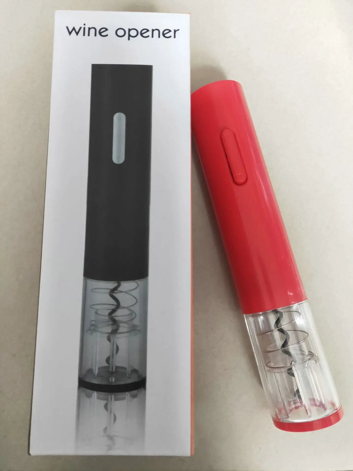 Electric Wine Opener Automatic Electric Wine Bottle Corkscrew Opener With Foil Cutter Wine Bottle Opener Kit My Store