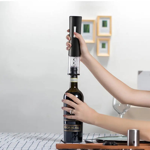 Electric Wine Opener Corkscrew Foil Cutter Set Automatic High-end Bottle Opener For Wine Kitchen Gadgets Can Opener Online Shopping