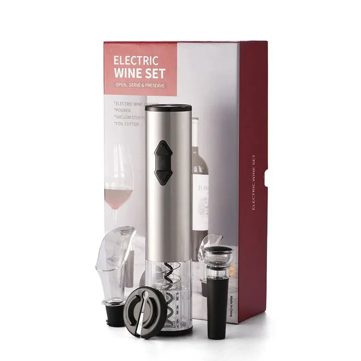 Electric Wine Opener Corkscrew Foil Cutter Set Automatic High-end Bottle Opener For Wine Kitchen Gadgets Can Opener Online Shopping