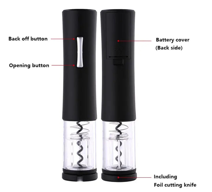 Electric Wine Opener Corkscrew Foil Cutter Set Automatic High-end Bottle Opener For Wine Kitchen Gadgets Can Opener Online Shopping
