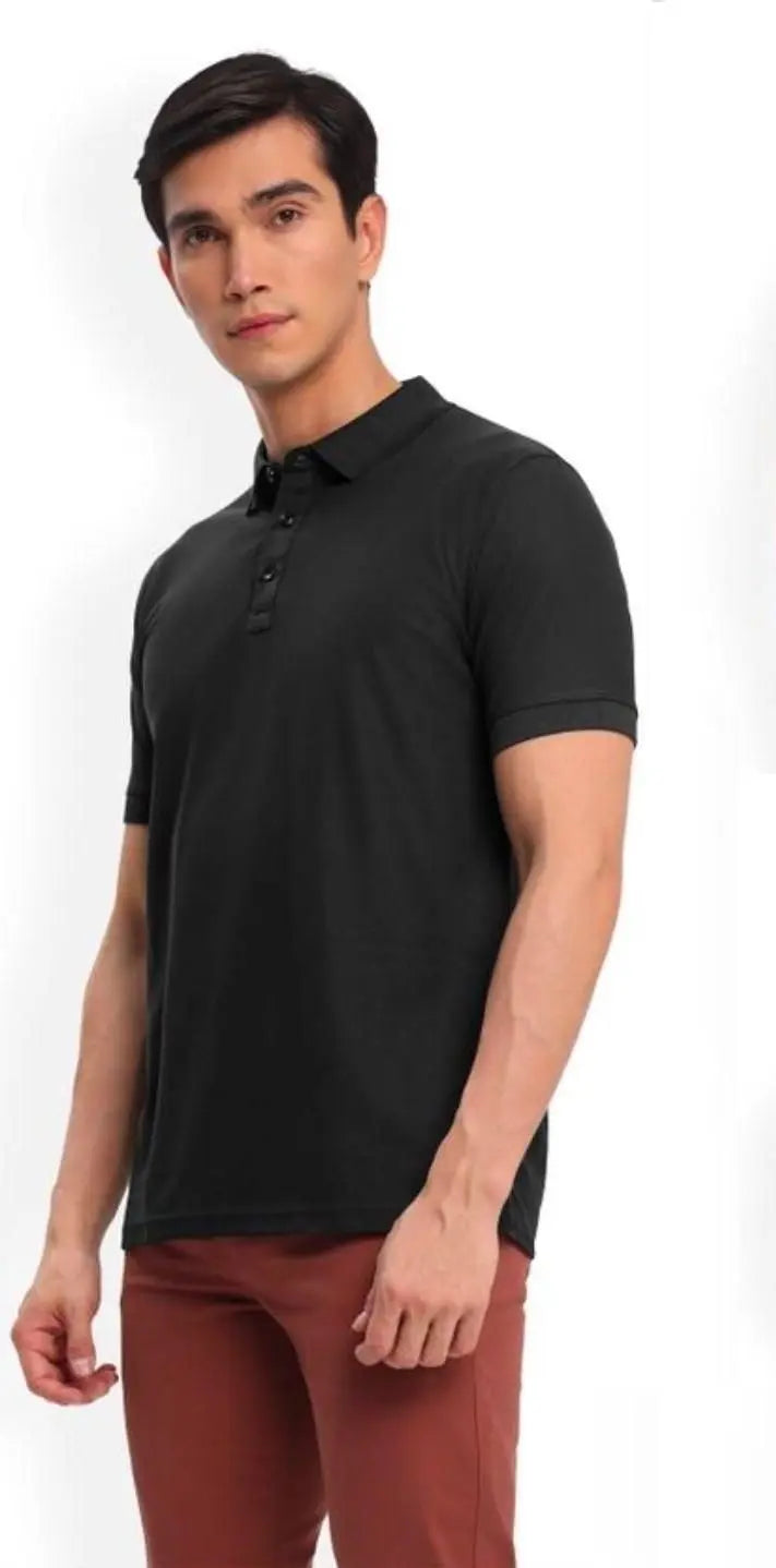 Poly Cotton Solid Half Sleeves Mens Polo T-shirt (Pack of 3) yxrqxm-xb