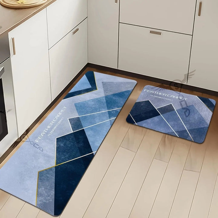 Rubber Floor Mat with Runner Geometric Pattern yxrqxm-xb