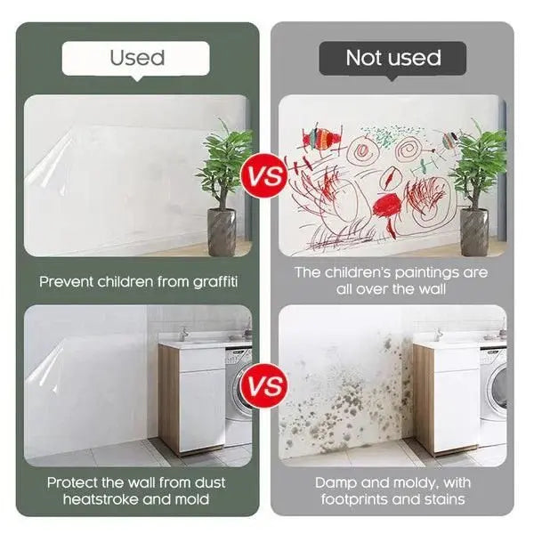 Self- Adhesive Transparent Electrostatic Wall Protection Film Buy 1 Get 1 Free yxrqxm-xb