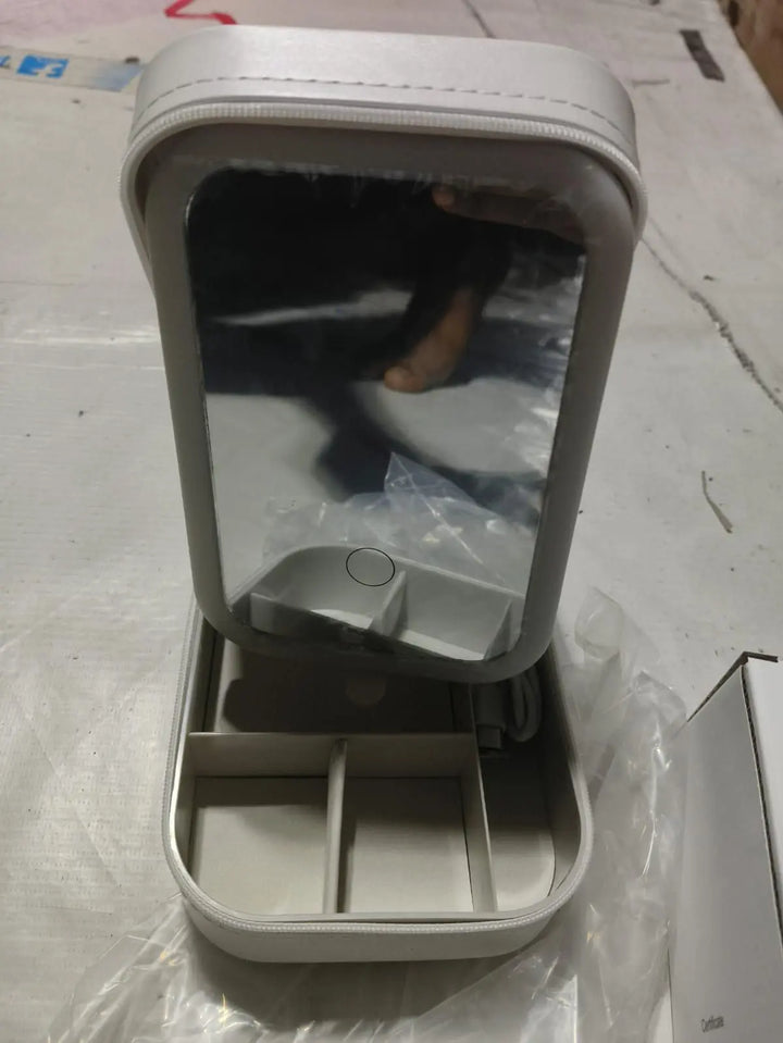 White Jewelry Box with LED Mirror yxrqxm-xb