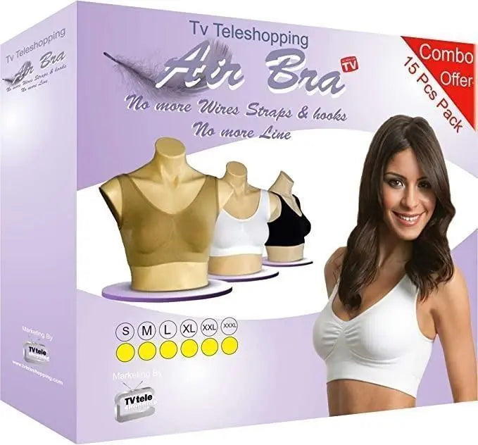 Women's Multicolor Air Bra Pack Of 3 Free Size yxrqxm-xb